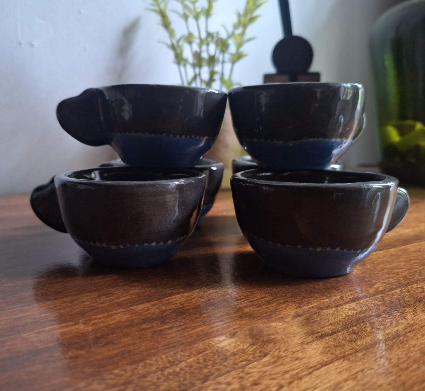 Juego de tazas artesanales  para café (Set x 6)